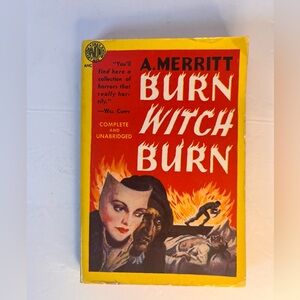 1942 Burn Witch Burn by A Merritt Paperback Murder Mystery Horror‎